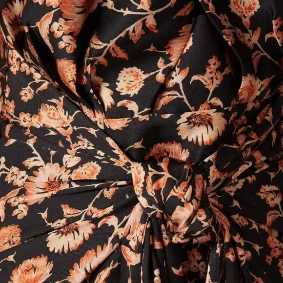 Significant Other Women's Effie Halter Dress Dark Painted Floral - Picture 5 of 14